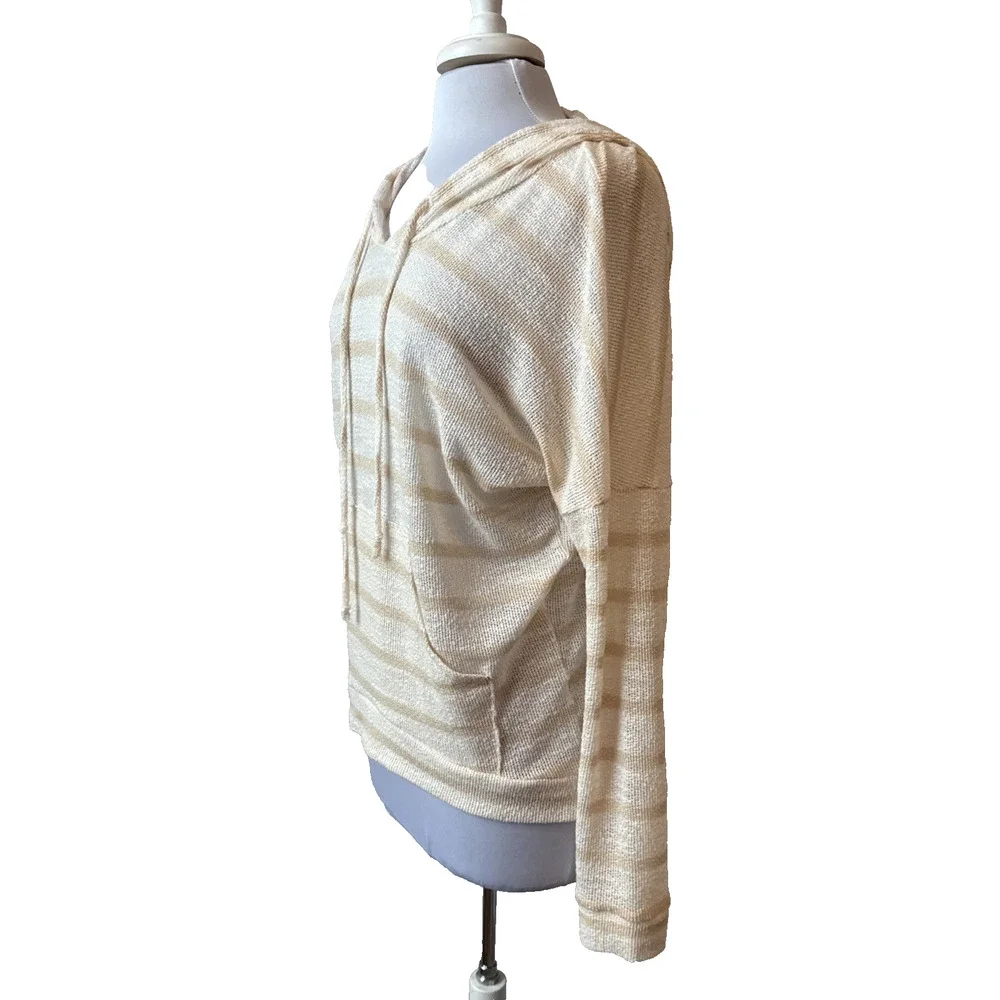 Enti‎ Women's M Boho Lightweight Open Knit Hoodie Sweater Beach Coastal Travel - Picture 2 of 7